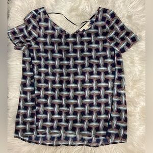 Cooper & Ella Geometric Print Top Size S